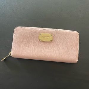 Michael Kors pink leather wallet